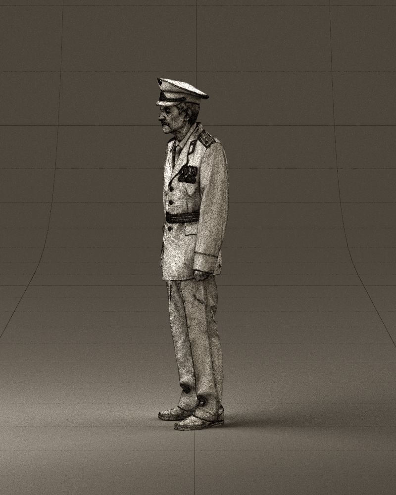 Old man in veteran suit 0915 3D model_33
