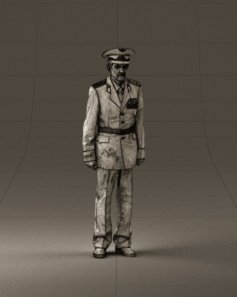 Old man in veteran suit 0915 3D model_26