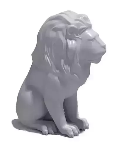 White Lion Sculpture