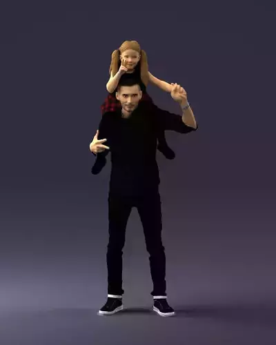 Man with a child 0137