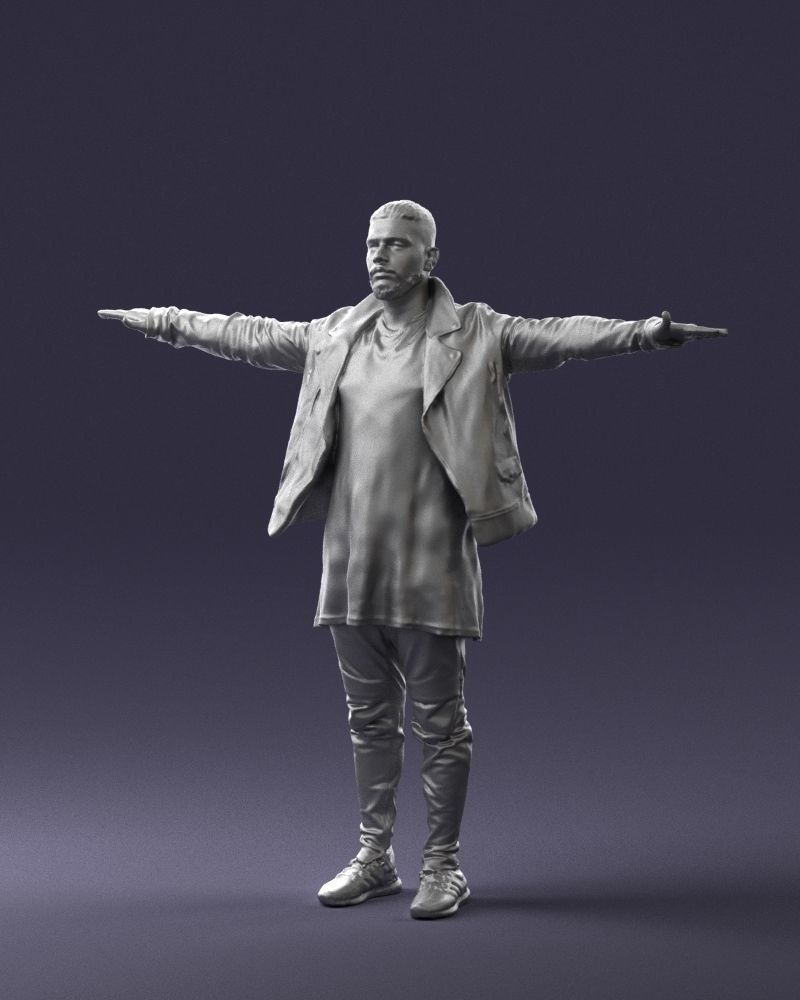 The man in black in the t-pose 0212 3D model_31