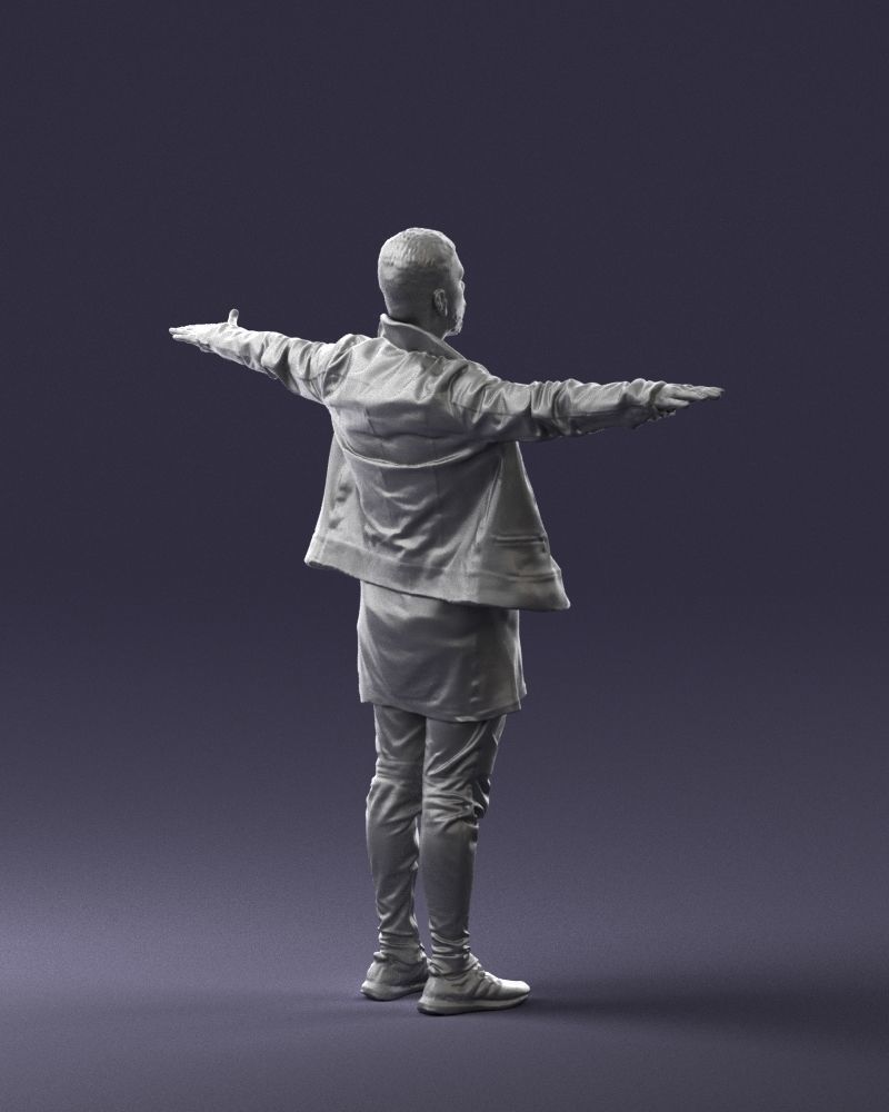 The man in black in the t-pose 0212 3D model_16