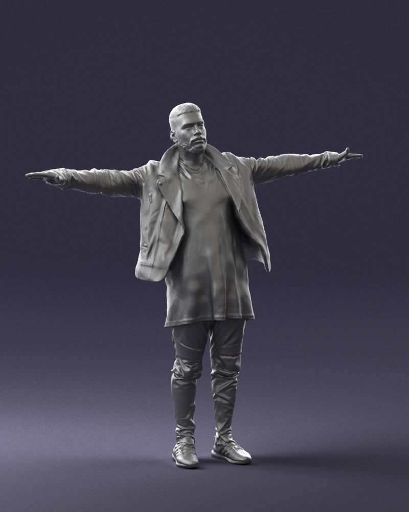 The man in black in the t-pose 0212 3D model_7