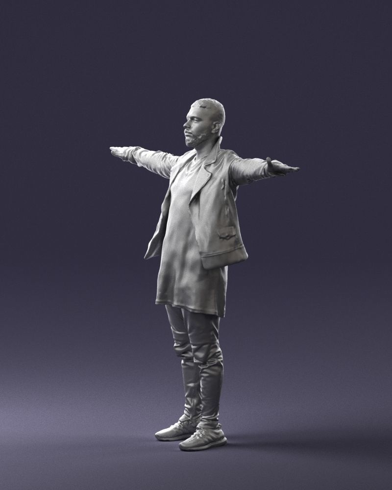The man in black in the t-pose 0212 3D model_28