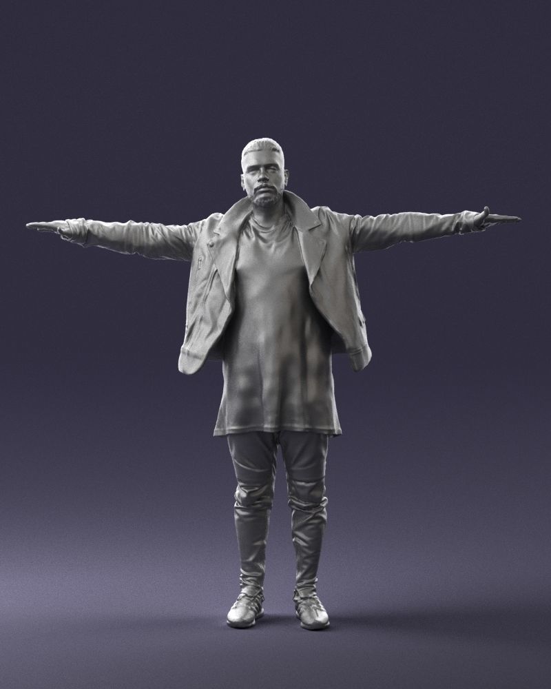 The man in black in the t-pose 0212 3D model_1