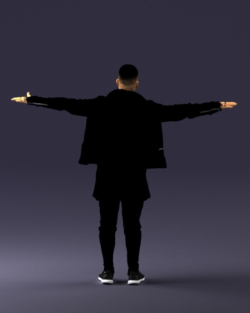 The man in black in the t-pose 0212 3D model_18