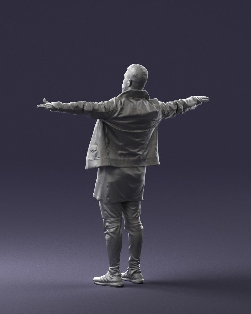 The man in black in the t-pose 0212 3D model_22