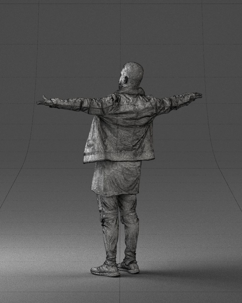 The man in black in the t-pose 0212 3D model_23