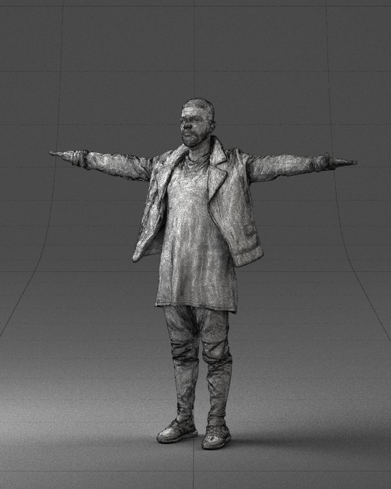 The man in black in the t-pose 0212 3D model_32