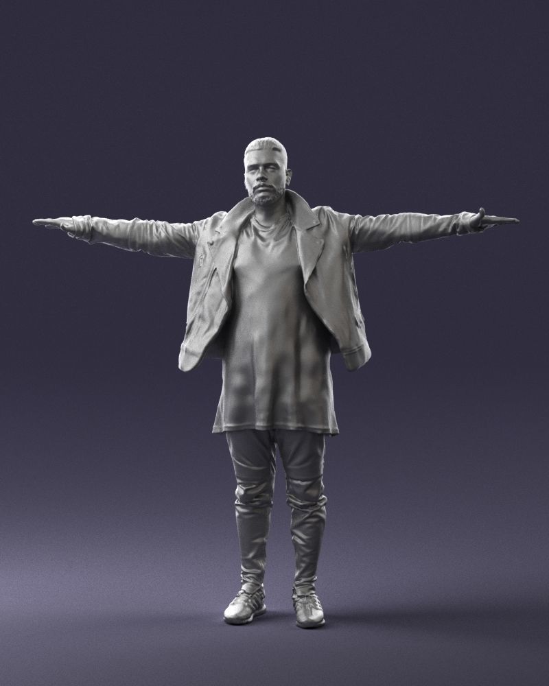 The man in black in the t-pose 0212 3D model_34