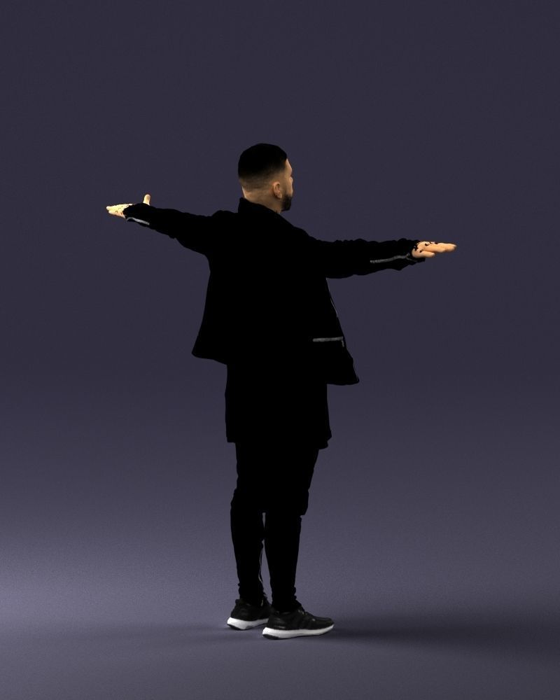 The man in black in the t-pose 0212 3D model_15