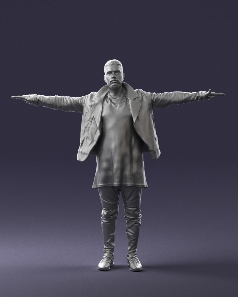 The man in black in the t-pose 0212 3D model_37