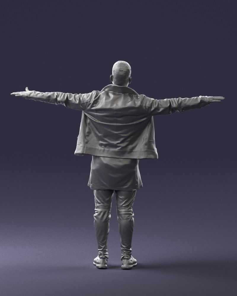 The man in black in the t-pose 0212 3D model_19