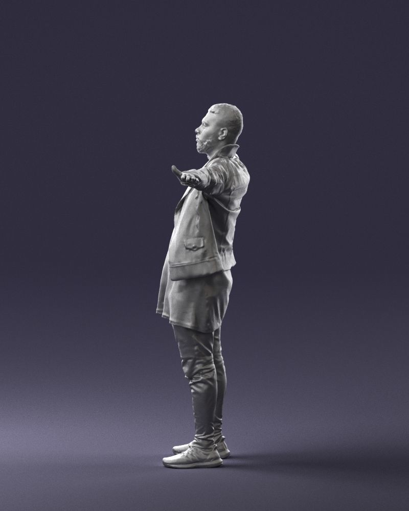 The man in black in the t-pose 0212 3D model_25