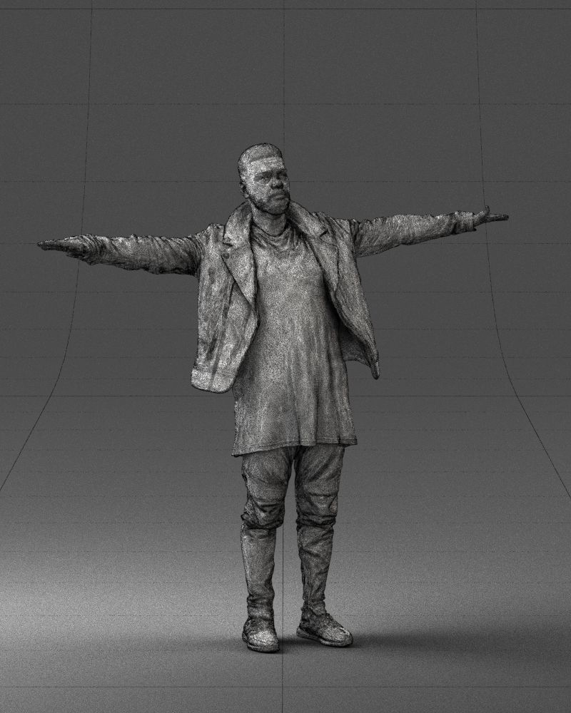The man in black in the t-pose 0212 3D model_8