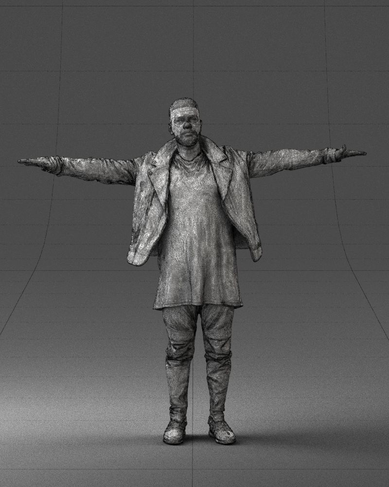 The man in black in the t-pose 0212 3D model_5