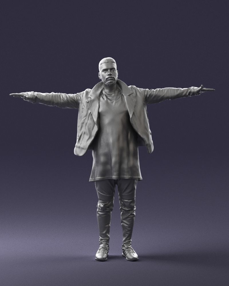 The man in black in the t-pose 0212 3D model_4