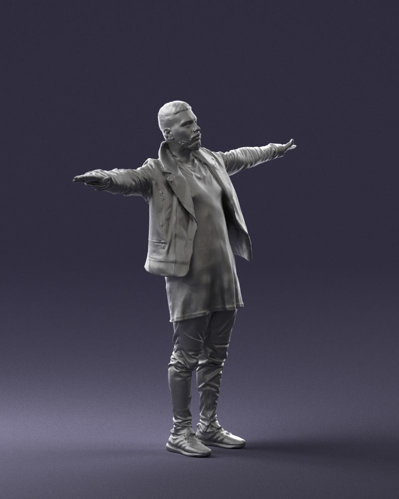 The man in black in the t-pose 0212 3D model_10
