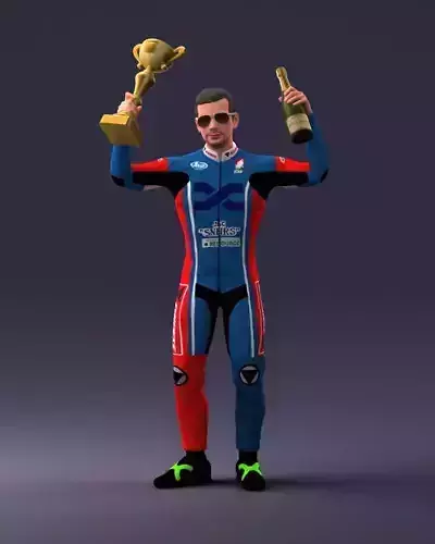 000169 Racing Champion Victory Pose 0808 3dp