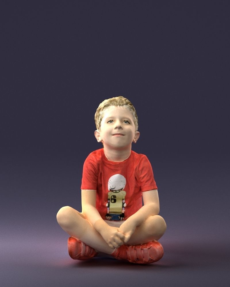 000008 Lotus boy 1017 3D model_11