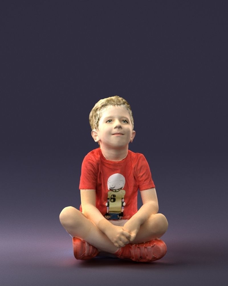 000008 Lotus boy 1017 3D model_12
