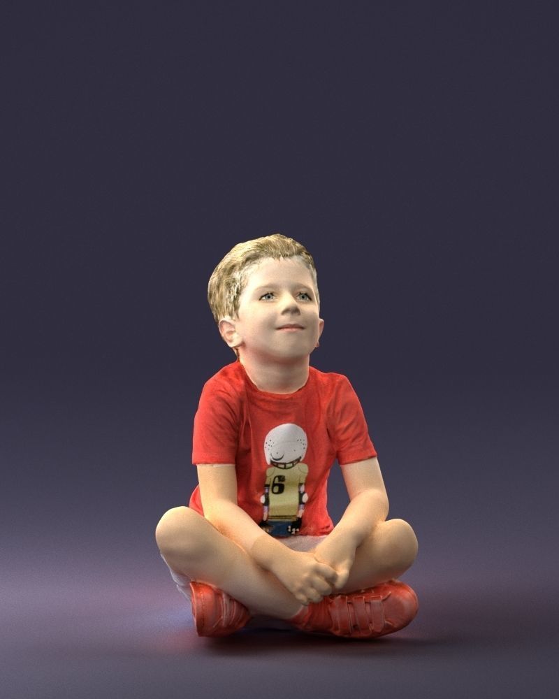 000008 Lotus boy 1017 3D model_2