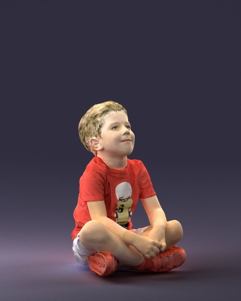 000008 Lotus boy 1017 3D model_1