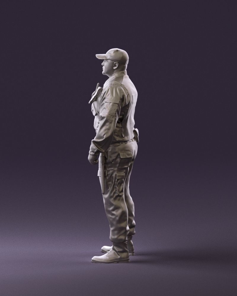 Serious secuity guy 0902 3D Print Ready 3D print model_8