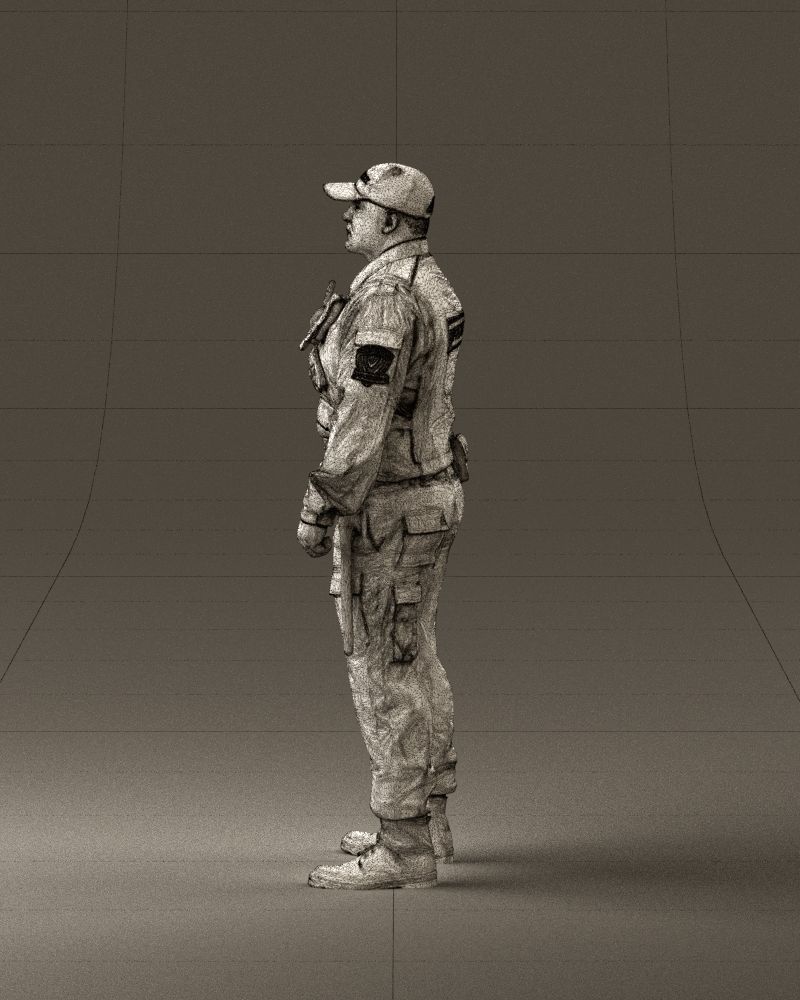 Serious secuity guy 0902 3D Print Ready 3D print model_32