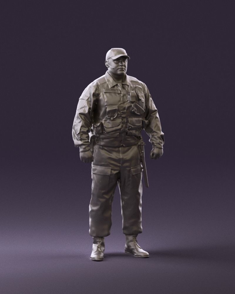 Serious secuity guy 0902 3D Print Ready 3D print model_2