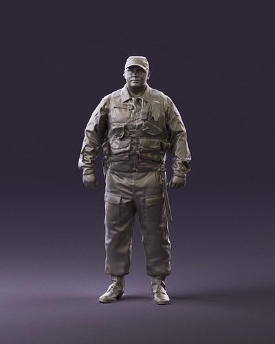 Serious secuity guy 0902 3D Print Ready 3D print model