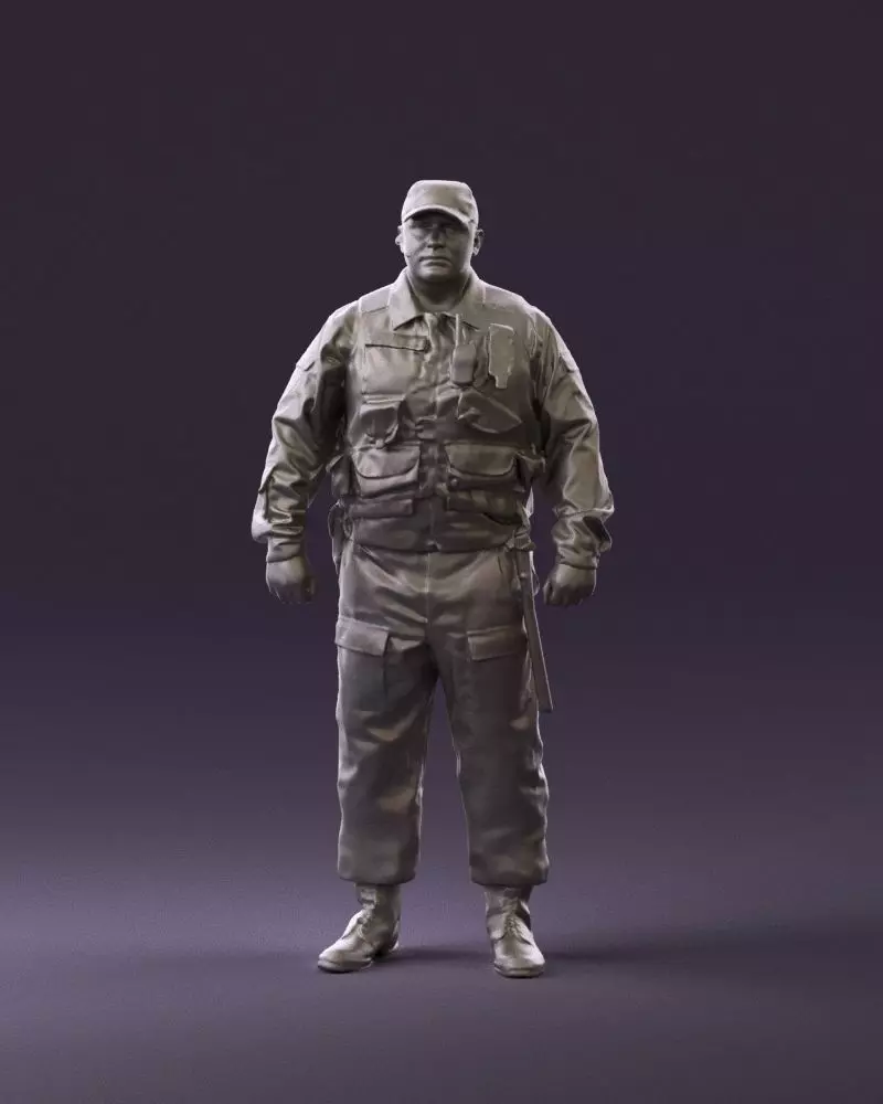 Serious secuity guy 0902 3D Print Ready 3D print model_0