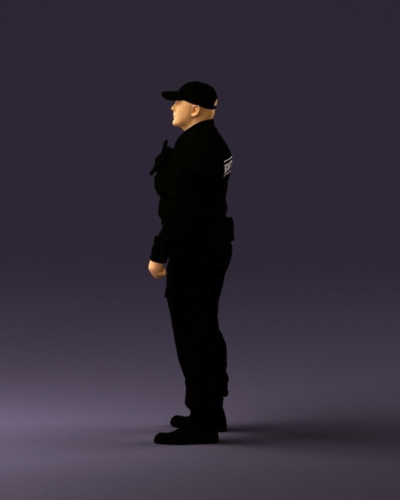 Serious secuity guy 0902 3D Print Ready 3D print model_20