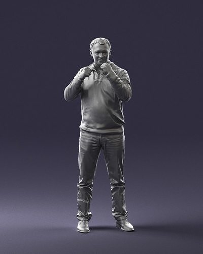 Man sweater boxer rack 0742 3D Print Ready 3D print model