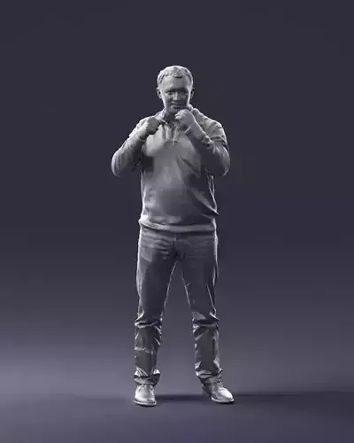 Man sweater boxer rack 0742 3D Print Ready