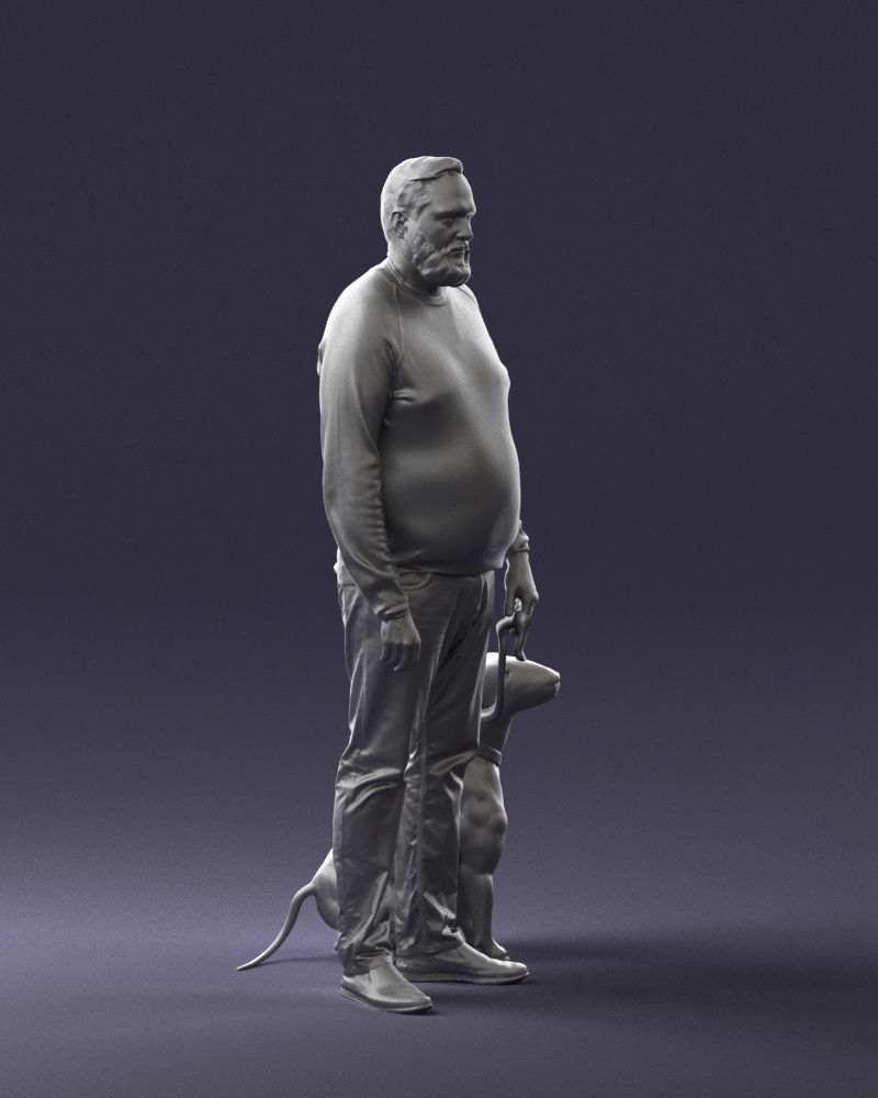 Man with dog 0465 3D model_31