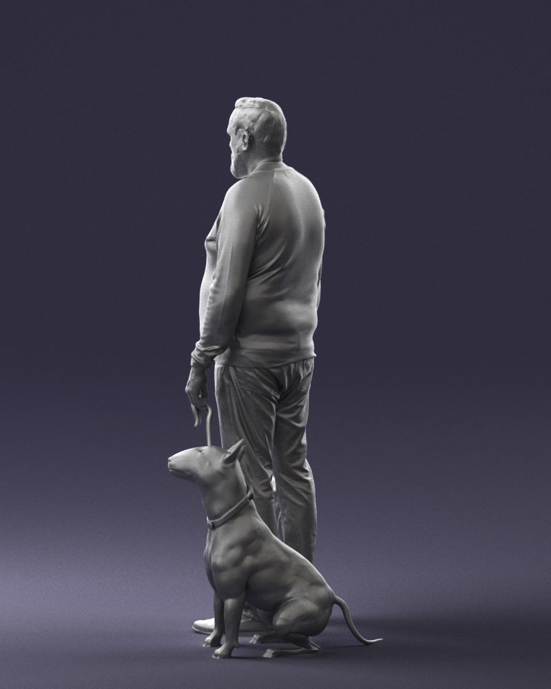 Man with dog 0465 3D model_13