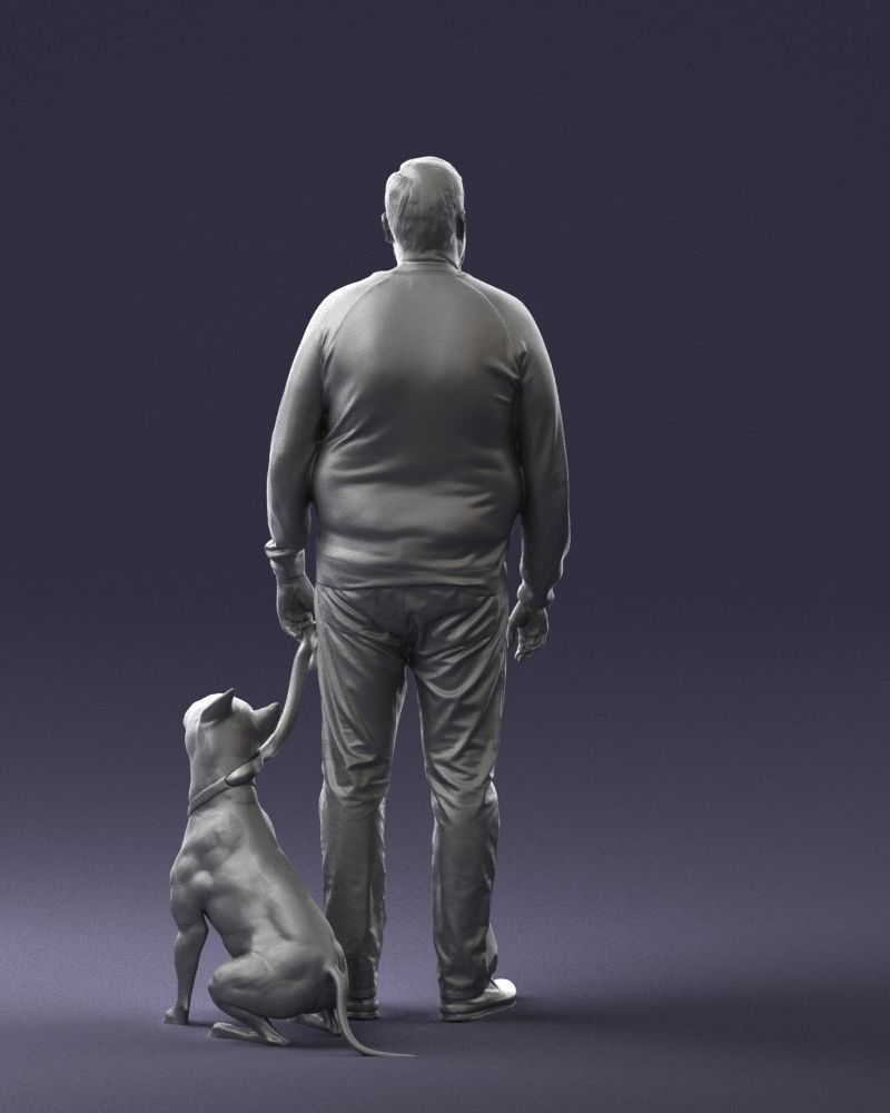 Man with dog 0465 3D model_19