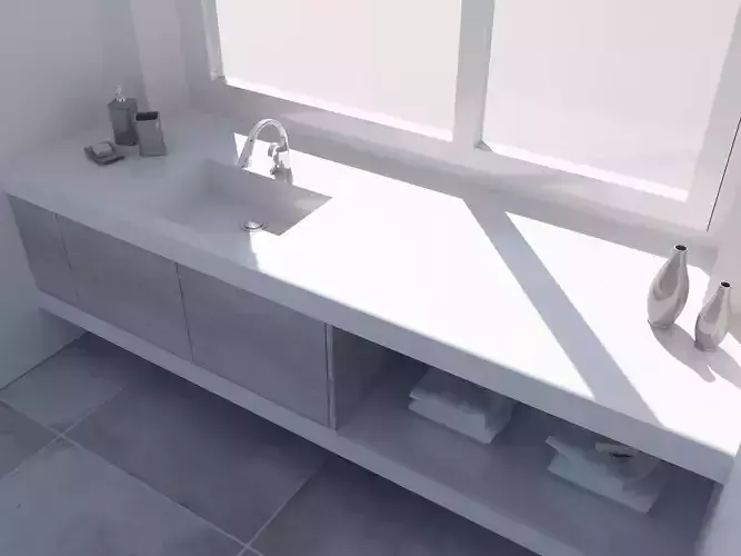 Bathroom design 3D model