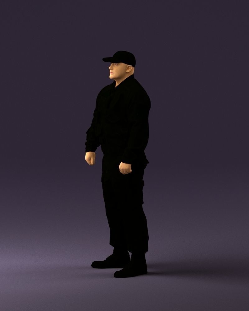 Serious secuity guy 0902 3D model_9