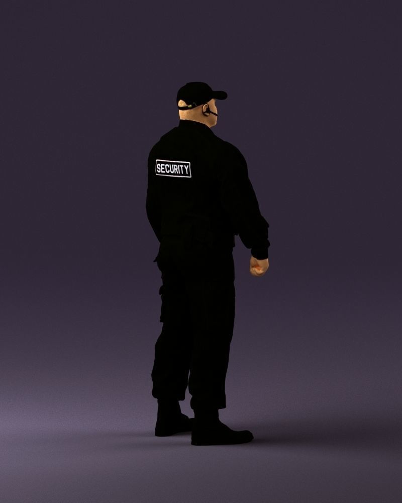 Serious secuity guy 0902 3D model_5