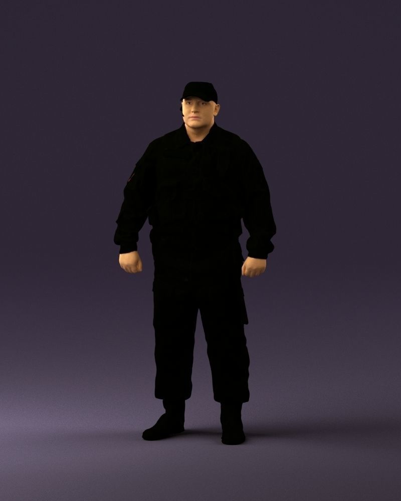 Serious secuity guy 0902 3D model_11