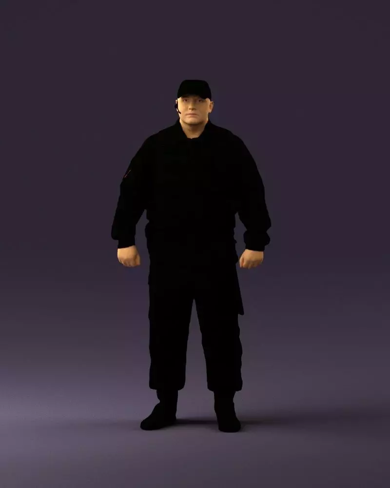Serious secuity guy 0902 3D model_0