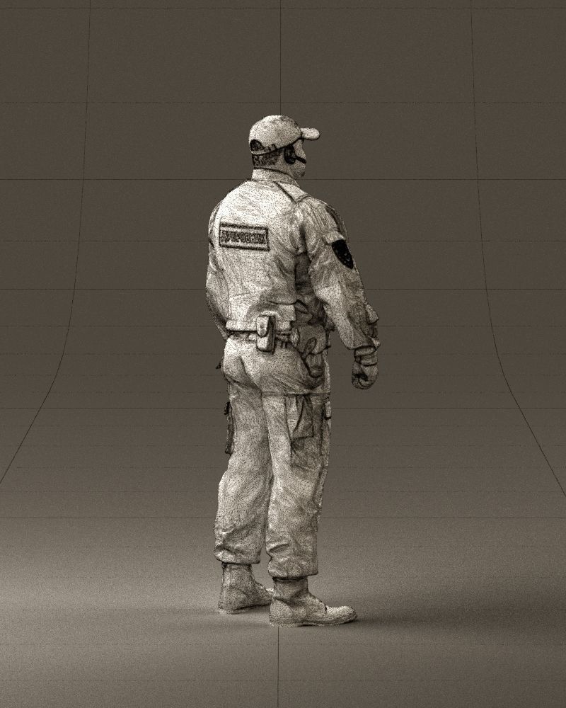 Serious secuity guy 0902 3D model_29