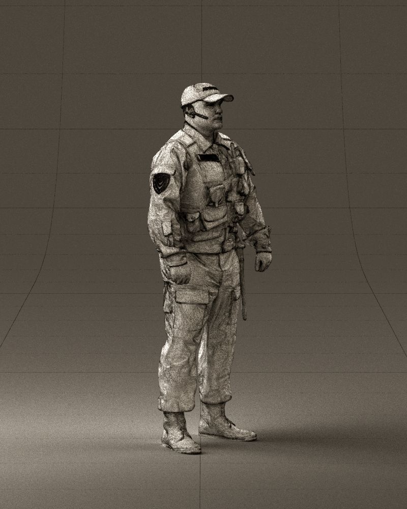 Serious secuity guy 0902 3D model_27
