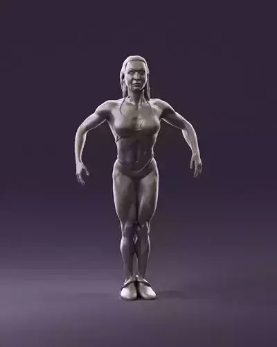 woman bodybuilder competition 1106 3D Print Ready