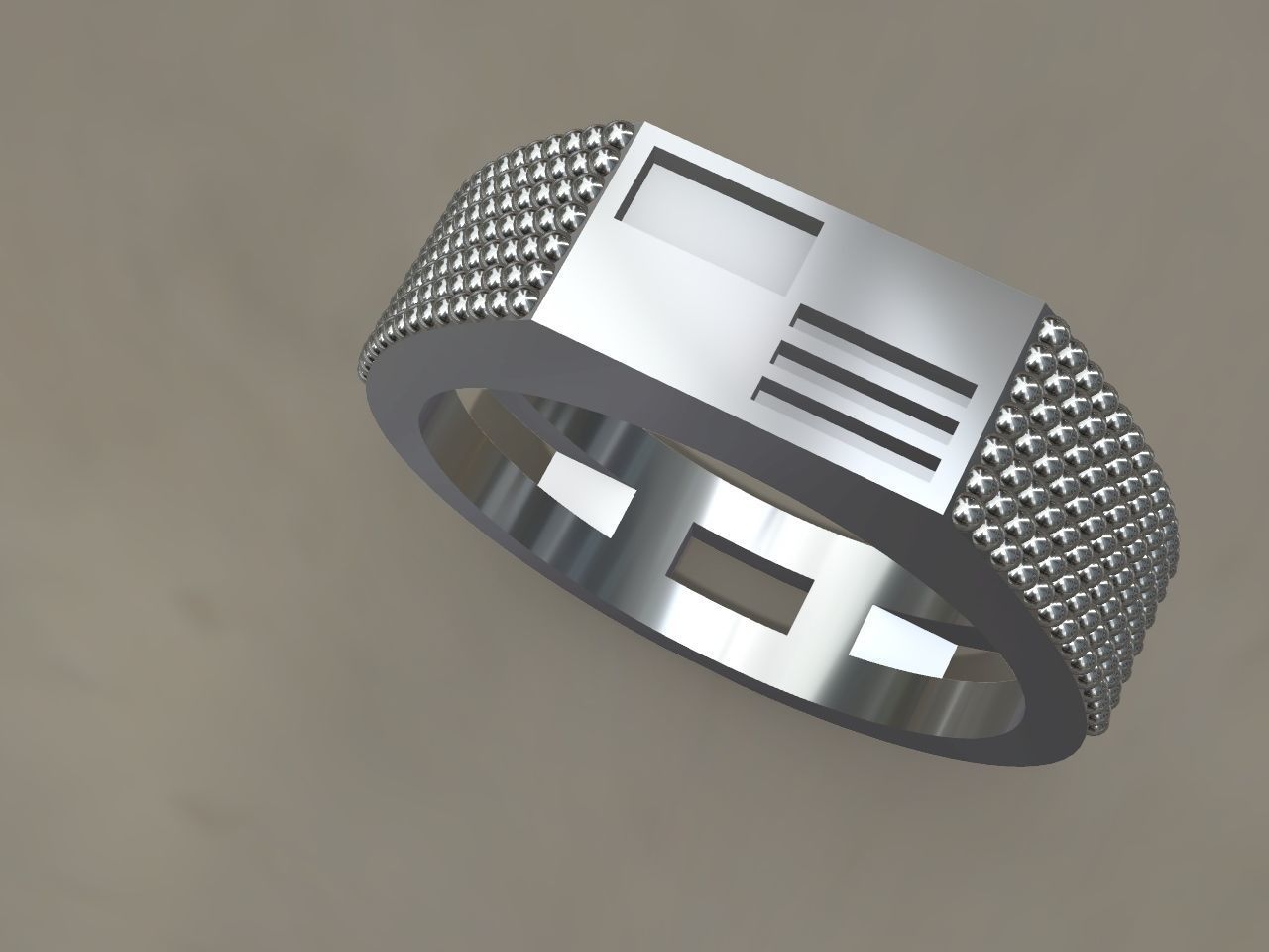 very stylish and subtle mens ring stl file verified 3D print model_16