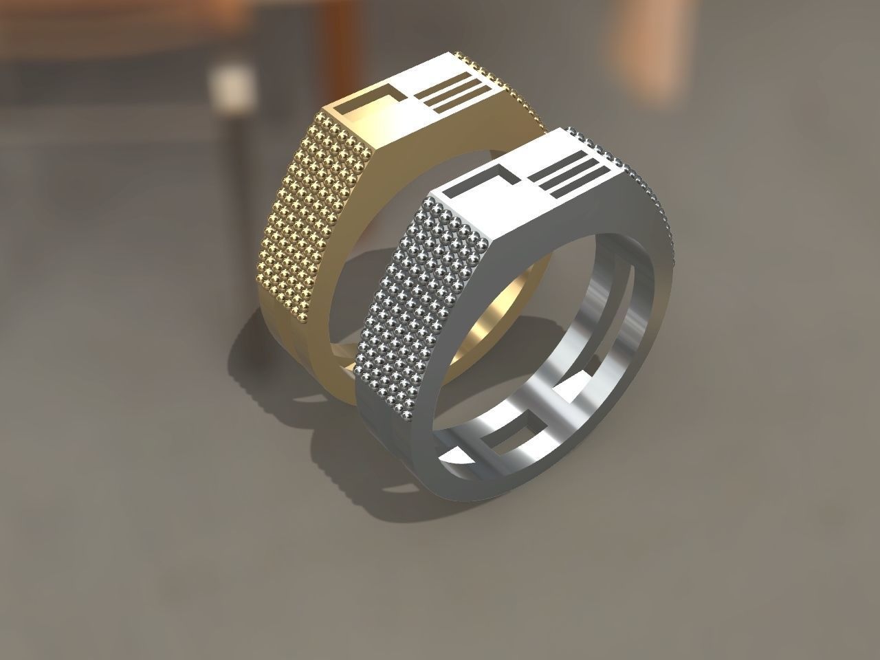 very stylish and subtle mens ring stl file verified 3D print model_1
