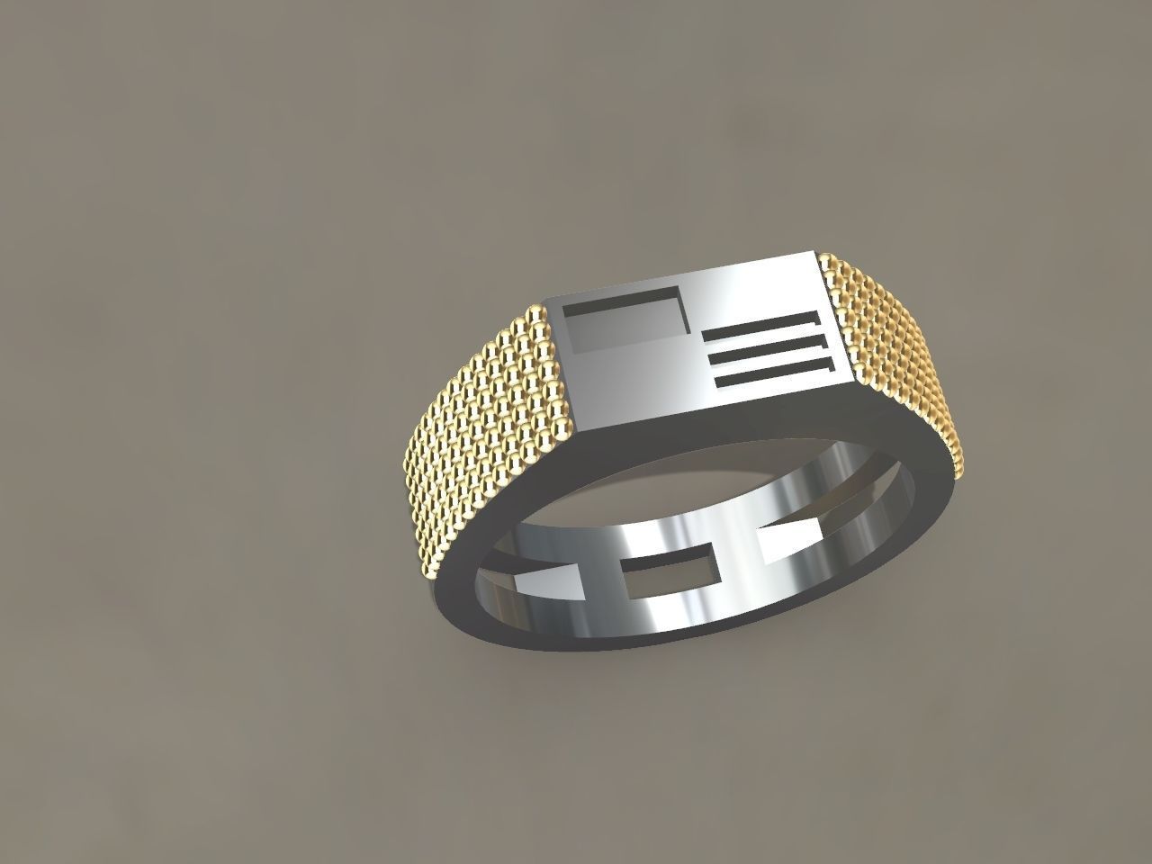 very stylish and subtle mens ring stl file verified 3D print model_6