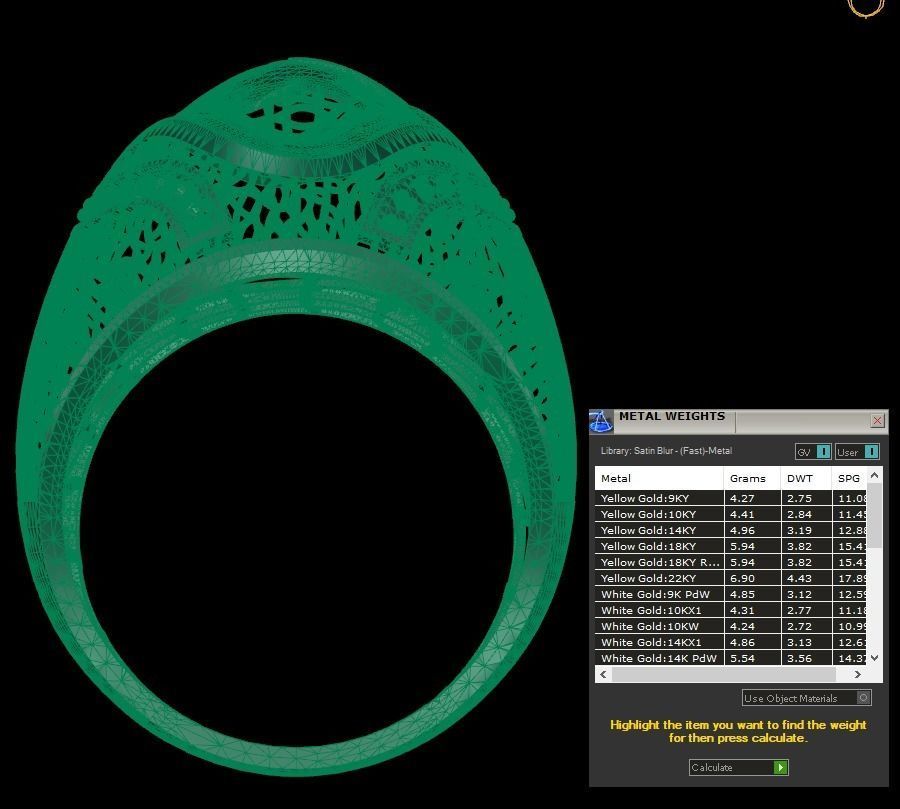 SINGLE ROW STONE RING COLLECTION -R19- 3D print model_11